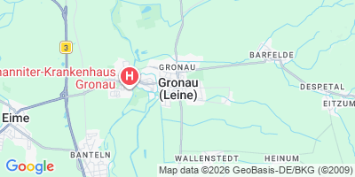 Karte Gronau (Leine)
