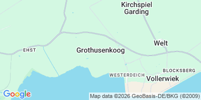 Karte Grothusenkoog