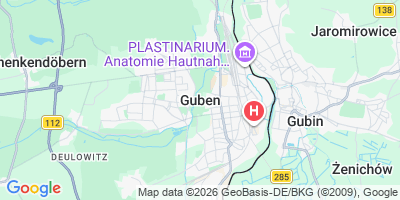 Karte Guben