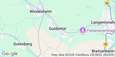 Karte Guldental