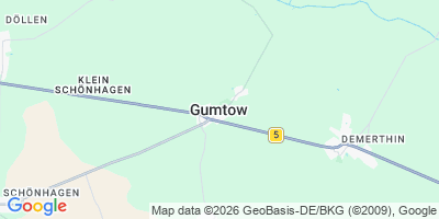 Karte Gumtow