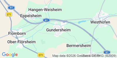 Karte Gundersheim