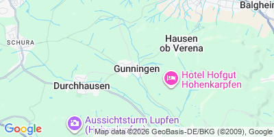 Karte Gunningen