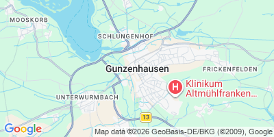 Karte Gunzenhausen