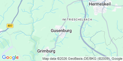 Karte Gusenburg