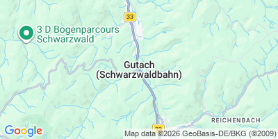 Karte Gutach (Schwarzwaldbahn)