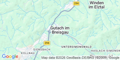 Karte Gutach im Breisgau