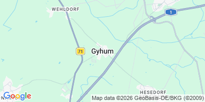 Karte Gyhum