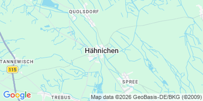 Karte Hähnichen