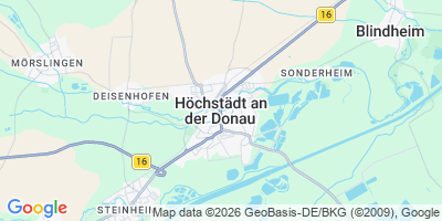 Karte Höchstädt a.d.Donau