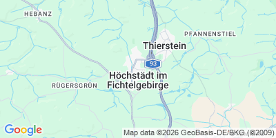 Karte Höchstädt i.Fichtelgebirge