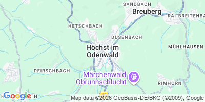 Karte Höchst i. Odw.