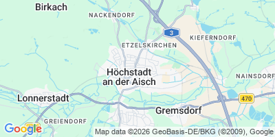 Karte Höchstadt a.d.Aisch
