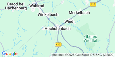 Karte Höchstenbach