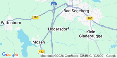 Karte Högersdorf