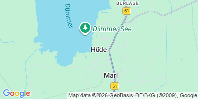 Karte Hüde