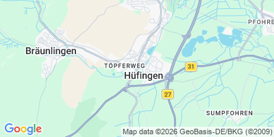 Karte Hüfingen