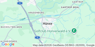 Karte Hünxe