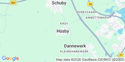 Karte Hüsby