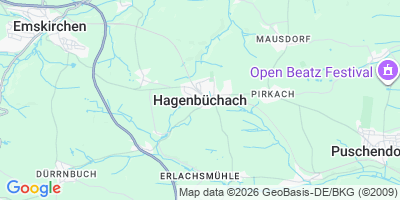 Karte Hagenbüchach