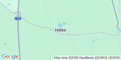 Karte Halbe