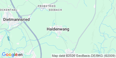Karte Haldenwang