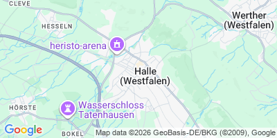 Karte Halle (Westf.)