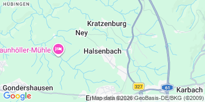 Karte Halsenbach