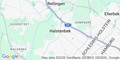 Karte Halstenbek