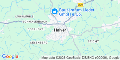 Karte Halver