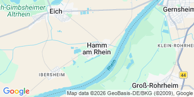 Karte Hamm am Rhein