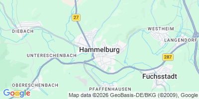 Karte Hammelburg