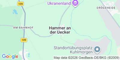 Karte Hammer a.d. Uecker