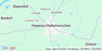 Karte Hanerau-Hademarschen