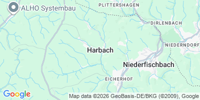 Karte Harbach