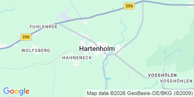 Karte Hartenholm