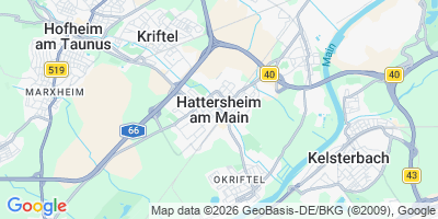 Karte Hattersheim am Main