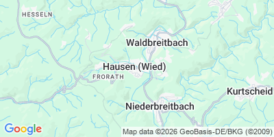Karte Hausen (Wied)