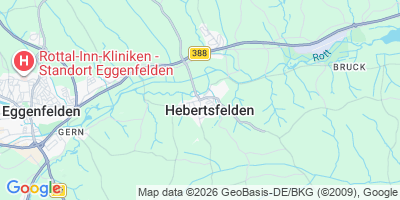Karte Hebertsfelden
