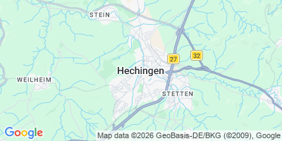 Karte Hechingen