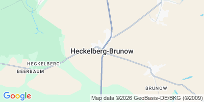 Karte Heckelberg-Brunow
