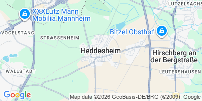 Karte Heddesheim