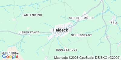 Karte Heideck