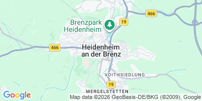 Karte Heidenheim an der Brenz