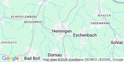 Karte Heiningen