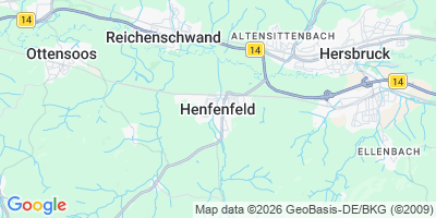 Karte Henfenfeld