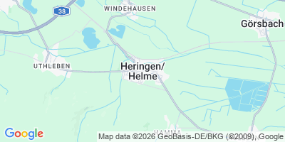 Karte Heringen/Helme