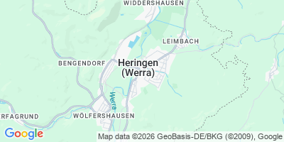Karte Heringen (Werra)