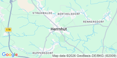 Karte Herrnhut