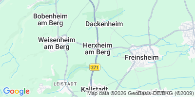 Karte Herxheim am Berg